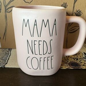 Rae Dunn Pink 'Mama Needs Coffee' Mug